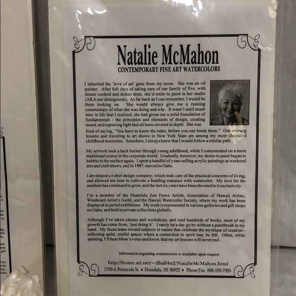 🏆2 Natalie McMahon Ltd Ed. Giclee Floral Prints - Picture 8 of 8